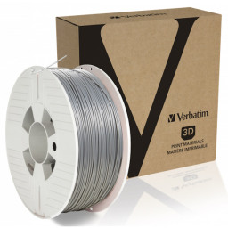 VERBATIM 3D filament PLA 1,75mm 1Kg - Silver/Metal Print Temp: 200-220º