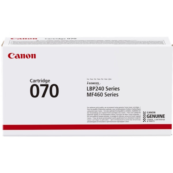 Toner CANON 070: LBP243 LBP246 MF461 MF463 MF465 Black 3.000p.