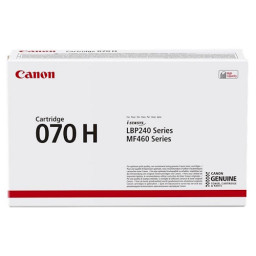 Toner CANON 070H: LBP243 LBP246 MF461 MF463 MF465 Black 10.000p. alta capacidad