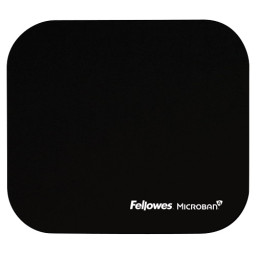 FELLOWES Alfombrilla con protección MICROBAN negra anti-bacteriana, 234x202mmx2mm