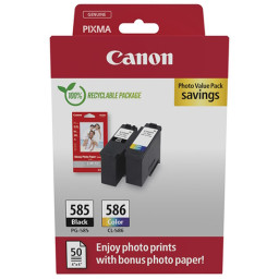 C.t. CANON PG585/CL586 Photo Value Pack +50h 10x15cm photo paper GP501 ECOPACK carton