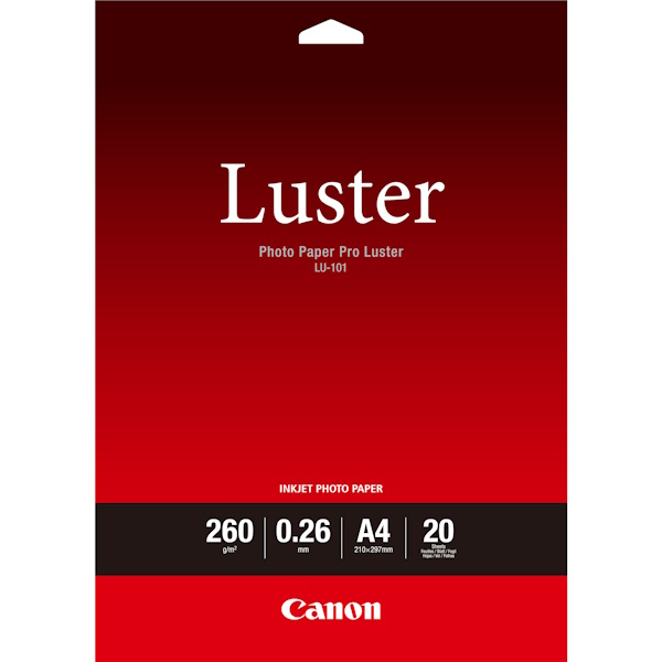 Papel CANON Pro Luster LU-101 20h.A4 Photo Paper Pro Luster 260g.