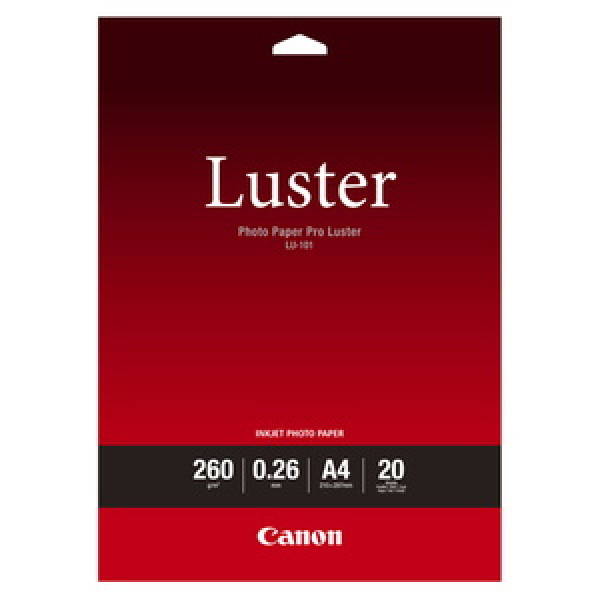 Papel CANON Pro Luster LU-101 20h.A3 Photo Paper Pro Luster 260g.