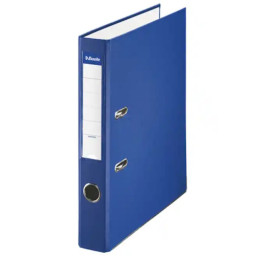 Archivador de palanca ESSELTE plástico forrado A4 Lomo 50mm, 2 anillas, color azul