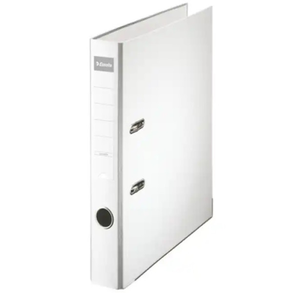 Archivador de palanca ESSELTE plástico forrado A4 Lomo 50mm, 2 anillas, color blanco