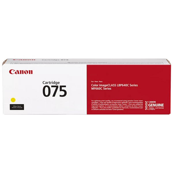 Toner CANON 075C: LBP646 LBP647 MF664 MF667 yellow 1.200p.