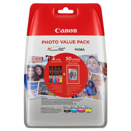 (4) C.t. CANON CLI551XL CMYK Photo Value Pack BL** + 50h.papel photo 10x15cm BLISTER *