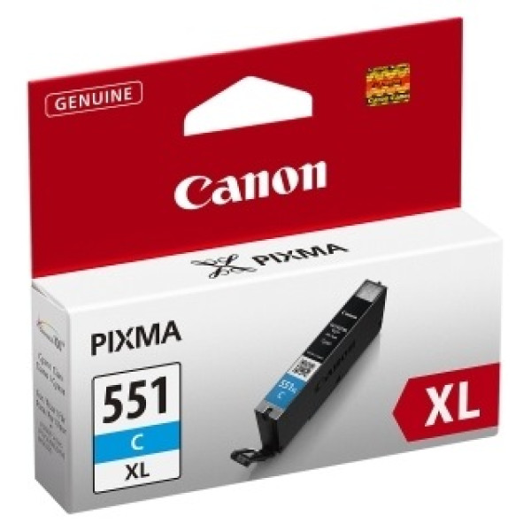 C.t. CANON CLI551CXL  Pixma IP7250 IP7240 cian MG5440 MG5450 MG5550  Alta capacidad