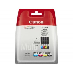 (4) C.t. CANON CLI551 CMYK Photo Value Pack BL SEC + 50h Photo 10x15cm BLISTER *
