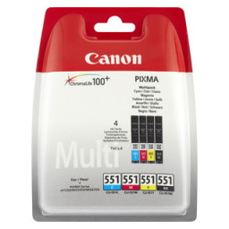 (4) C.t. CANON CLI551 CMYK MULTI BL pack 4-colores BLISTER *