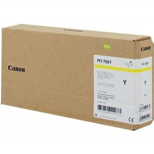 C.t. CANON PFI-706Y amarillo 700ml IPF8300 IPF8400 IPF9400