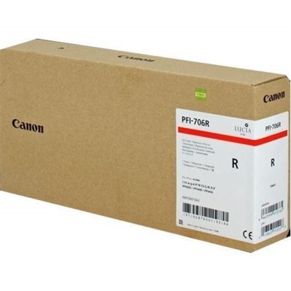 C.t. CANON PFI-706R rojo 700ml IPF8300 IPF8400 IPF9400