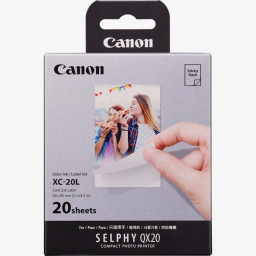 CANON XC-20L Kit label set 54x85mm 20impr. Card label size para Selphy QX20