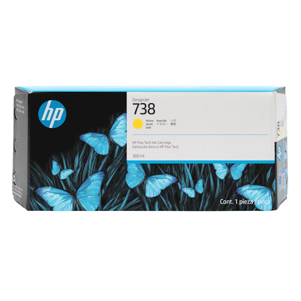 C.t. HP #738 amarillo 300ml Designjet T850 T950