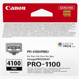 C.t. CANON PFI-4100PBK negro foto 80ml PRO-1100