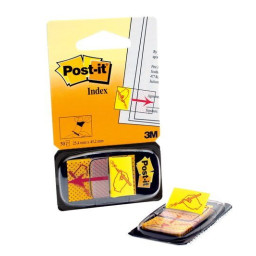 Dispensador POST-IT Index firma, 50u. (25,4x43,1mm) *