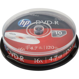 (T10) Spindle DVD-R HP 16x 4.7GB 120min (DME00026-3)