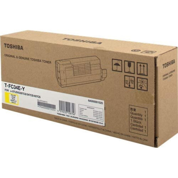 Toner TOSHIBA T-FC34E-Y: e-Studio 287 347 407 12.000p. (6A000001770)(6A000001812) Yellow