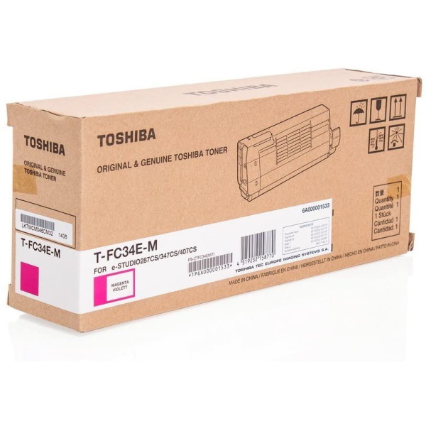 Toner TOSHIBA T-FC34E-M: e-Studio 287 347 407 11.500p. magenta