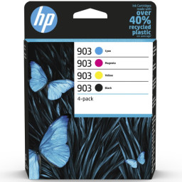 Pack (4) C.t.HP #903 CMYK colores + negro Officejet 6950 6960 6970 4-pack