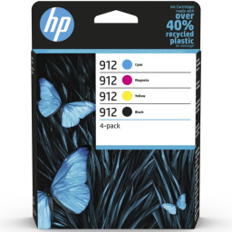 Pack (4) C.t.HP #912 CMYK colores + negro Officejet Pro 8010 8012 8015 8020 8022  4-pack