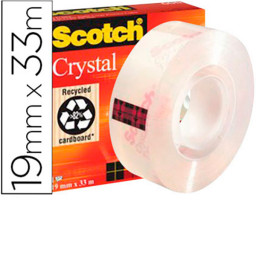 (1) Cinta SCOTCH supertransparente Cristal (19 x 33m)