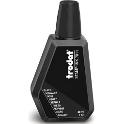 Bote de tinta TRODAT 7011 para sello de caucho Stamp ink 28ml color negro