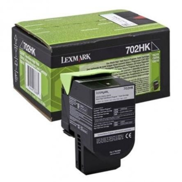 Toner LEXMARK #702HK negro CS310 CS410 CS510 4.000p. Return (70C2HKE)