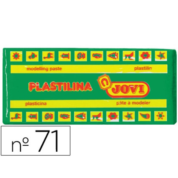 Plastilina JOVI verde claro tamaño mediano