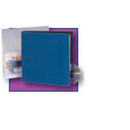 STEY cartera para 96 CD/DVD PVC/polipiel azul CD disk wallet