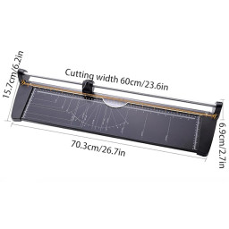 Guillotina rotativa hasta A2 (60cm) hasta 10h papel y otros materiales