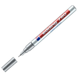 Rotulador EDDING 780 punta fibra redonda 0,8mm paint marker tinta plata