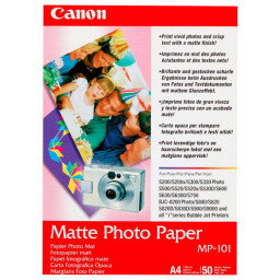 Papel CANON MP-101 50h.A4 Matte Photo Paper 170g.