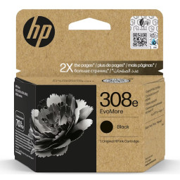 C.t.HP #308e EvoMore negro 320p Envy 6110 6120 6130 6520 6530