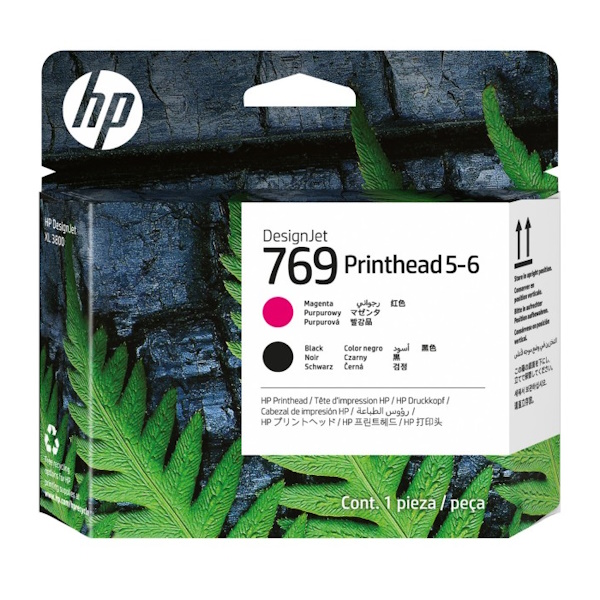 Cabezal HP #769 magenta-negro Desingjet XL3800 Printhead 5-6