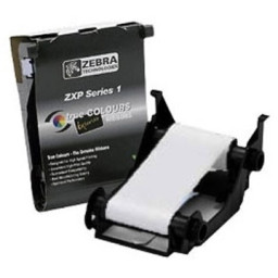Ribbon ZEBRA ZXP1 Series 1 monocromo blanco 500 impr. (para tarjetas PVC oscuras)