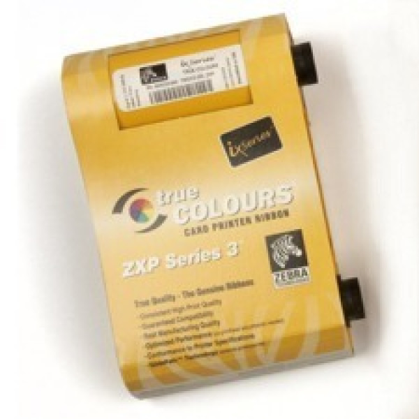 Ribbon ZEBRA ZXP3 Series 3 color YMCKOK True Colours ix Series 230 impr. larga duración