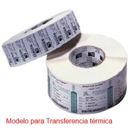 (12)Rollos etiquetas transfer ZEBRA Z-Select 2000T 102x127mm 565et/rollo blanca permanente perforada