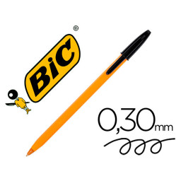 Bolígrafo BIC Naranja negro 