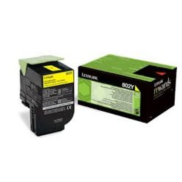 Toner LEXMARK #802Y amarillo CX310 CX410 CX510 1.000p.