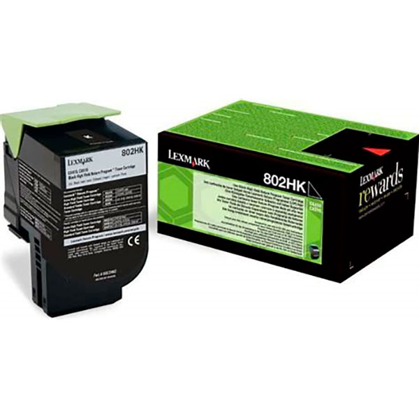 Toner LEXMARK #802HK negro CX410 CX510 4.000p. (80C2HKE)