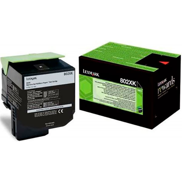 Toner LEXMARK #802XK negro CX510 8.000p. 