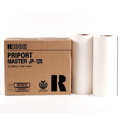 (2) Master RICOH Priport JP-12S: JP1210 JP1250 240mm x 125m x 2 rolls A4