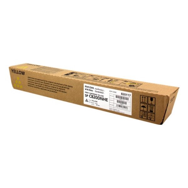 Toner RICOH C820DNHE  SPC820 SPC821 amarillo 15.000p.