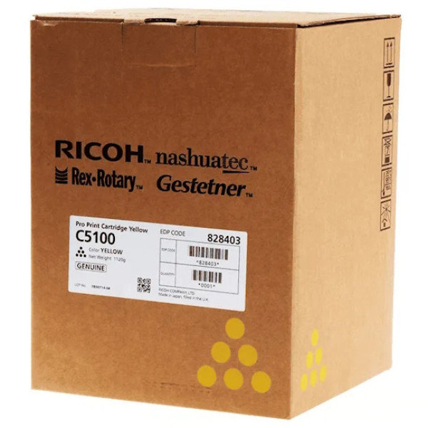 Toner RICOH Pro C5100 C5110 amarillo 30.000p (828226)