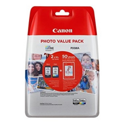 C.t. CANON PG545XL/CL546XL: Photo Value Pack BL SE +50h papel Photo 10x15 BLISTER SEC con alarma *