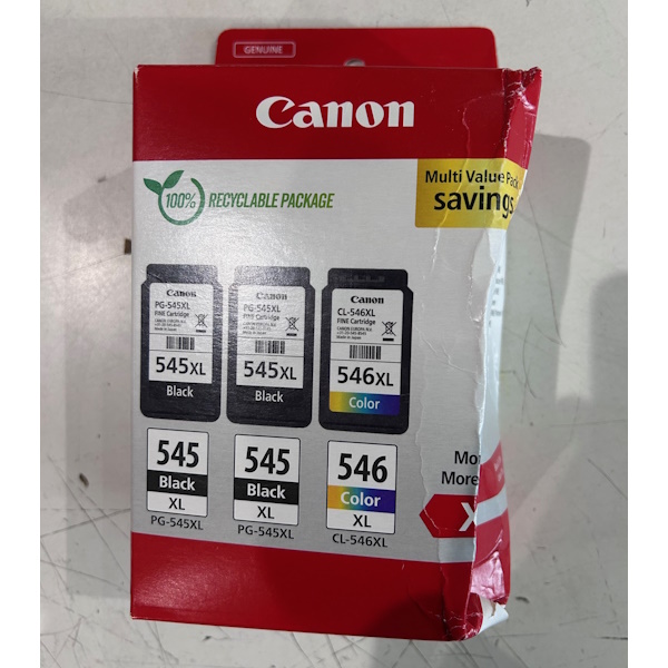 Pack CANON 2xPG545XL/1xCL546XL MULTI ECO pack-3un ECOPACK cartón **caja dañada**