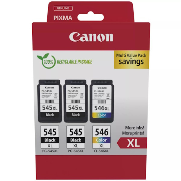 Pack CANON 2xPG545XL/1xCL546XL MULTI ECO pack-3un ECOPACK cartón