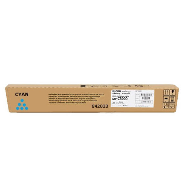 Toner RICOH MPC2000 MPC2500 MPC3000 cian 15.000p. (884949)