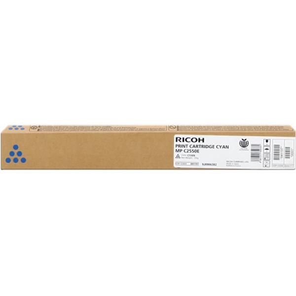 Toner RICOH MP C2550E: MPC2030 MPC2050 MPC2530 MPC2031 MPC2051 MPC2531 cyan  5.500p. (841197)